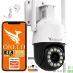 V&auml;lise WiFi IP kaamera ORLLO TZ11, 4G SIM, 4K 8MPx, p&ouml;&ouml;ratava kaamerapeaga