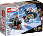 LEGO 76260 Marvel Super Heroes Musta Leske ja Kapten Ameerika mootorrattad