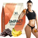 Valgu isolaatpulber MYPROTEIN IMPACT WHEY ISOLATE WPI 840 g, &scaron;okolaadi ja banaani maitsega