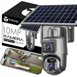 P&auml;ikeseenergia toitega p&ouml;&ouml;rlev valvekaamera, 2 objektiivi, 10MP, 4G LTE, traadita