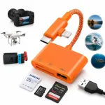 USB C/A m&auml;lukaartide lugeja (SDHC, MicroSD, TF)