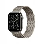 Nutikell Apple Watch Series 11, 42 mm, titaanist korpus, naturaalse Milanese rihmaga