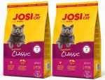 Kassitoit Josera JosiCat Classic Sterilised kanaliha ja l&otilde;hega, 2 x 1,9 kg