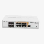 MikroTik CRS112-8P-4S-IN v&otilde;rgu l&uuml;liti, 8 Gigabit porti, terasest korpus