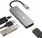Novoo 5-&uuml;hes USB jagaja HDMI ja kaardilugejaga