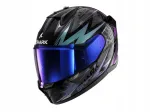 Motorratturi kiiver SHARK D-SKWAL 3 BLAST-R, must/lilla/hall, suurus S