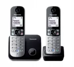 Juhtmevaba telefon Panasonic KX-TG6812 must, 2 toru