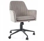Kontoritool Q-886, samet, must/tume liivakarva, Bluvel 40