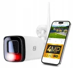 V&auml;lise WiFi 4MP IP kaamera kahe valgusallika ja heliga, 4x suum, metallist