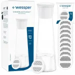 Klaasist veekann Wessper K1, 1 l, 10 veefiltriga