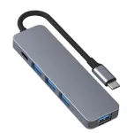USB jagaja SPLITTER SLIM, 4x USB 3.0, 1x USB-C