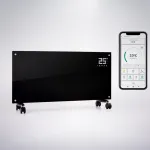Klarstein konvektsiooniline klaasist radiaator, 2000 W, WiFi, taimer, kaugjuhtimispult, must