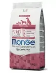 Koeratoit MONGE MONOPROTEIN veise- ja riisiga, 2,5 kg