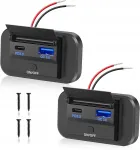 Autolaadija USB-C, 36W, 12V, 2-osaline komplekt