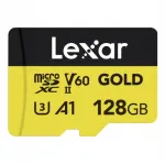 Lexar microSDXC GOLD UHS-II C10 A1 U3 V60 128GB m&auml;lukaart