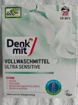 Pesupulber DENKMIT Ultra Sensitive, 1,35 kg, 20 pesukorda, Saksamaa