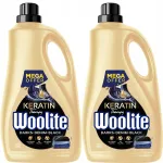 Pesuainete komplekt mustadele riietele WOOLITE keratiiniga, 2 x 3,6 l