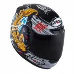 Motorratturi kiiver SUOMY APEX, must/valge/kuldne, suurus XL