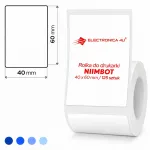 Niimbot B1/B4/B21/B3S valged isekleepuvad termotr&uuml;kitavad kleebised, 40x60 mm