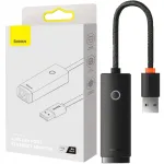 Baseus Lite Series USB v&otilde;rgukaart, RJ45, 100 Mbps, must