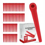 Varul plastikust terad, 50 tk, sobib Gardena trimmeritele