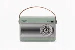 Raadio vastuv&otilde;tja Bluetooth k&otilde;lariga SMUKEE VINTAGE 5W, roheline