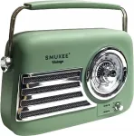 Kaasaskantav raadio Smukee 240382-SMV-GR roheline 5 W Bluetooth k&otilde;lar