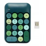 Juhtmevaba USB-numbriklaviatuur, roheline, arvutile