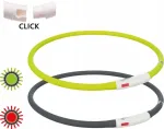 Valgustav USB kaelarihm TRIXIE, roheline, XS&ndash;XL, 70 cm x 10 mm