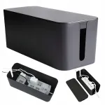 Organisaatori pikendusjuhe, must, L Box