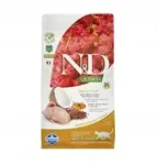 N&D GF Quinoa Skin&Coat kassitoit vuttliha ja kookosaga, 1,5 kg