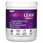 RSP Nutrition AminoLean Energy aminohapete kompleks 250,5 g p&otilde;ldmarja- ja granaat&otilde;unamaitseline