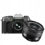 Kaamera Fujifilm X-T50 (tumehall/h&otilde;bedane) XC 15-45mm OIS PZ objektiiviga
