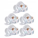 Ringjad holograafilised kleepsud, 1 toll, 5 rulli
