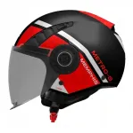 Avatud kiiver AXXIS METRO S MEMPHIS B5, must matt/punane, suurus XL