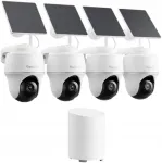 Videovalvekomplekt Reolink Home Hub mini koos 4 Argus PT lite kaameraga ja Solar Panel lite'iga