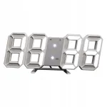 Digitaalne 3D LED seinakell ja lauakell &auml;ratusfunktsiooniga Miracle Shining, 12/24 tundi