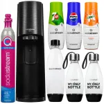 Vees&uuml;sindaja SodaStream Terra must 3 pudelit, 3 siirupit ja silinder