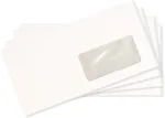 Isekleebuvad valged &uuml;mbrikud aknaga paremal NC, DL 110x220 mm, 200 tk.