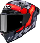 KYT R1R Carbon Accelerator mootorratturi kiiver, punane, E06, suurus L