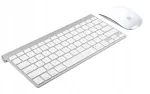Traadita klaviatuur Apple A1314 ja hiir Apple Magic Mouse A1296, valge