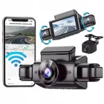 4-kanaliline auto videoregistraator 1080P, &ouml;ine n&auml;gemine, parkimisj&auml;lgimine
