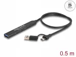 USB hub Delock 64272, 3x USB-C, 1x USB-A, 5 Gbps, 4 pesa