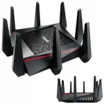 Juhtmevaba ruuter ASUS RT-AC5300, 802.11ac (Wi-Fi 5), juurdep&auml;&auml;supunkt, kordaja