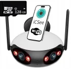 V&auml;litingimuste kaamera 4K, lai vaatenurk, panoramav&otilde;ime, WiFi, 4MP, ICSEE rakendus