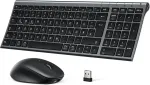Juhtmevaba klaviatuur iClever Bluetooth 5.0 + 2.4G koos QWERTZ hiirega