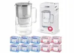 Aquaphor Glass 2,5 l hall veefilter 10 vahetatava kassettiga