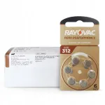 RAYOVAC 312 PR41 kuuldeaparaadi patareid, 60 tk, pruunid
