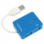 Logilink UA0136 USB jagaja, 4 pesa, USB 2.0, sinine
