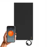 Elektriline konvektorradiaator, WiFi, must, 750 W, 18 m&sup2;, energias&auml;&auml;stlik